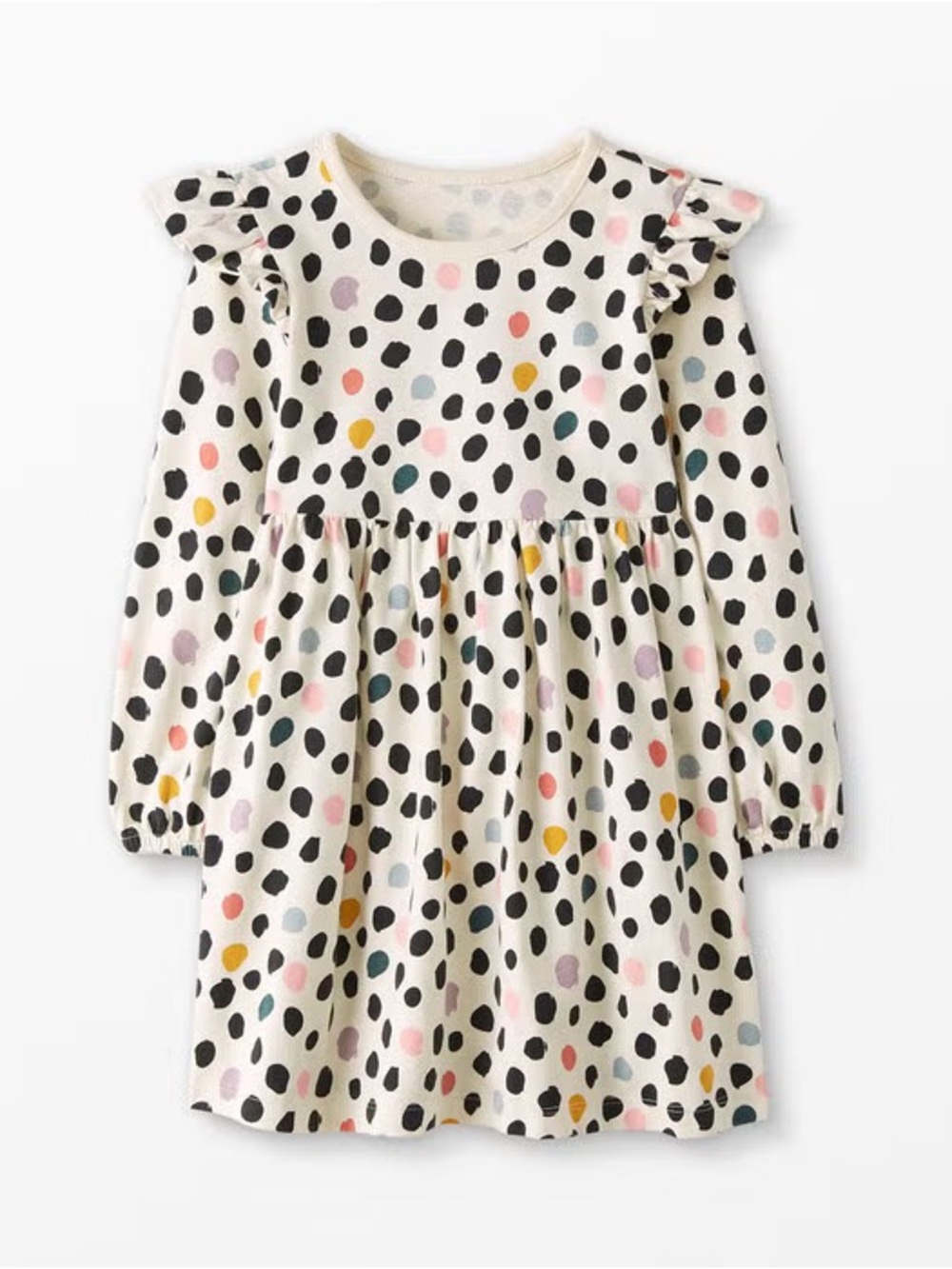 Hanna Andersson Balloon Sleeve Polka Dot Dress Size 12